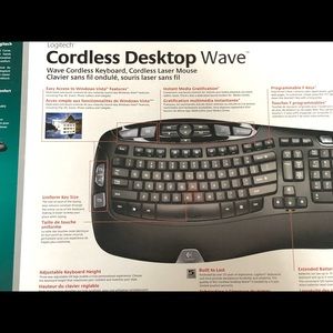 Wireless wave Keyboard and Mouse